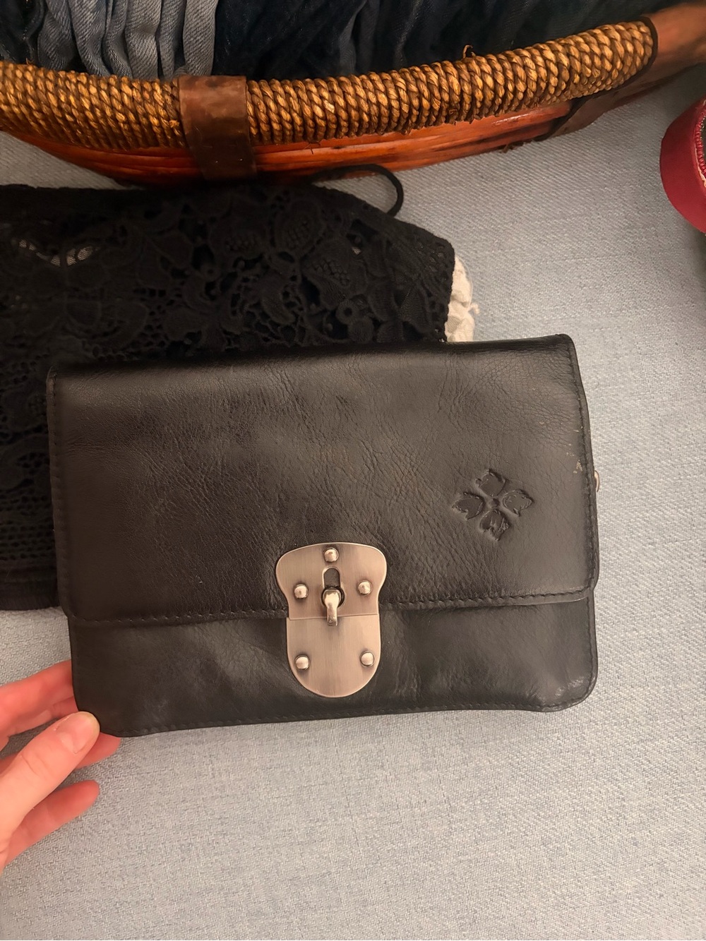 Patricia Nash Clutch with Metal Turn-Lock
